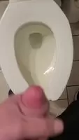 Big cumshot at work