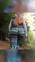 Getting fully naked and fucking on a public trail is so exhilarating!