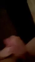 Shooting my load from a side view. Love letting my cum go everywhere