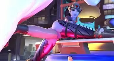 The stallion made a vaginal cum shot on Widowmaker