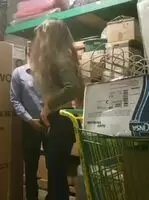 In the storage room