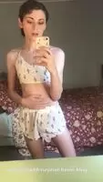Jelly Donut shows her cock, and it's hard!