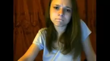 Little Brunette, Huge Hanging Tits