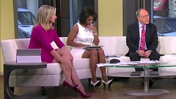 sandra smith grabbing the spike of her heels is so hot. I want to caress her legs while she wraps them around me