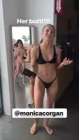 Following her