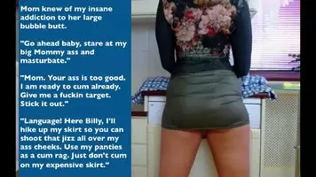 Most Mom's don't let their son's jerk off to their round mature butts and wide hips. Karen is not like most mothers. In fact, she encouraged him to get out his perversions.