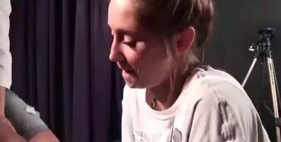 She just sits there and takes it