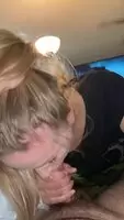 Licking up his cum