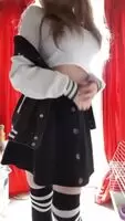 Slutty teen gets completely naked