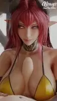 Daemon Girl Titjob