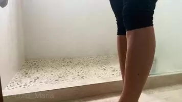 A hot shower after a long, sweaty run is exactly what a Goddess needs. Of course, I bring My house slave into the shower with Me to wash the sweat off of My body...