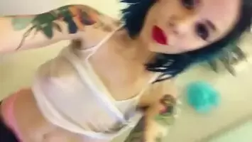in the bathroom