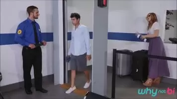 Honeymoon Couple Get Banged By Airport Security Guy