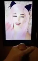 Belle Delphine Massive Facial Cumshot - Cum Tribute