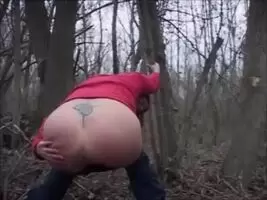 Meli - naughty babe takes a huge shit in the woods, and even beckons you with slutty tongue motions because she needs her dirty asshole licked clean
