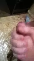 Violently throwing cum out