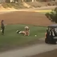 White girls golfing