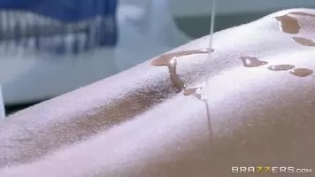 After the massage guy fucked a client with big Tits