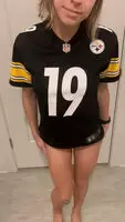 Showing off her fit bod