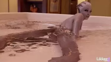 Bathing Liara