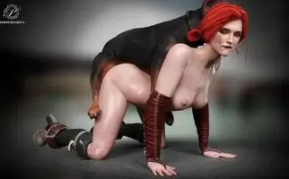 Triss getting pounded