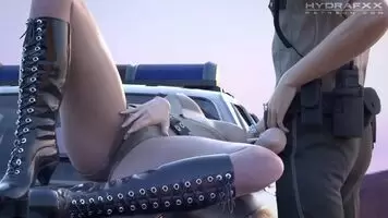 Claire Sheriff Gets Horny And Wet On The Job