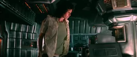 Sigourney Weaver strips to tiny space undies in Alien