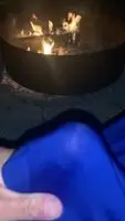 Whip it out Wednesday- Camping edition! Cum warm yourself by the 🔥 babe