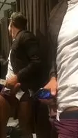 Some changing room head action