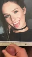 Covering a cute brunette