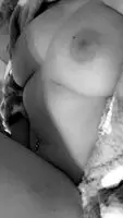 Big boobs in black and white