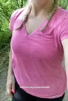 I think word is getting around that I flash my tits on the trail because it has been so crowded lately!