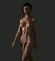 Futanari walking.