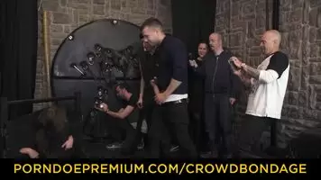 CROWD BONDAGE - Extreme BDSM Blowjob