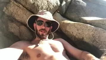 Found a nice spot to stroke behind the rocks at the river