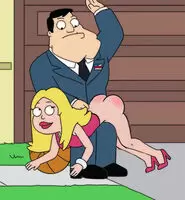 Stan Smith spanking Francine Smith