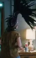 Alison Brie shows boob at fancy dress party