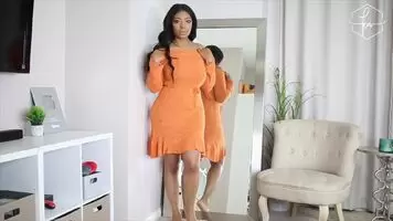 That orange dress