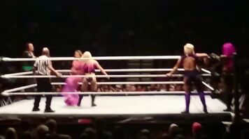WWE Alexa Bliss gets embarrassed in front of a live crowd