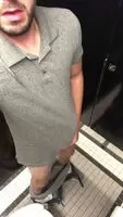 Yesterday I noticed my boss heading to the bathroom, so I discreetly followed and went into the stall next to him.