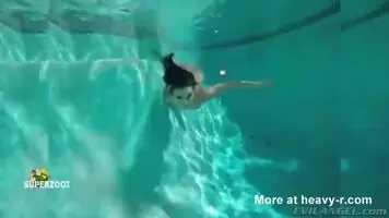 Just a mermaid laying an egg as she swims past
