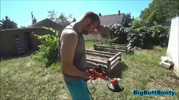 Big add fucked on a ladder by the landscraper