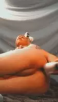 Fucking myself so hard I need to brace.