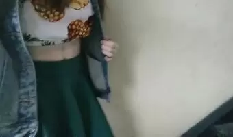 Flashing in a stairwell :)