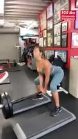 Deep Squats With Cleavage Out