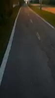 Just showing off my hard cock while walking 😈