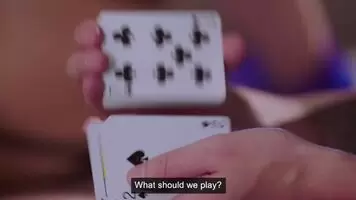 Emily and Scarlit are no sore winners playing card games