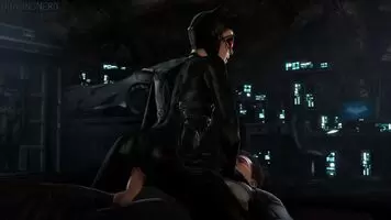 Catwoman Riding Batman