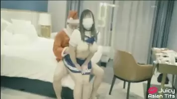 A Guy in a Santa suit Fucking a Sailor Cadet with A Cameraman Who Decided to Join in. Uhhh, Okay? 🤔