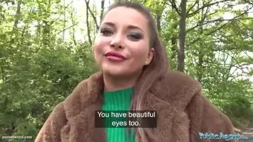 Public Agent Anna Polina gets her perfect boobs out